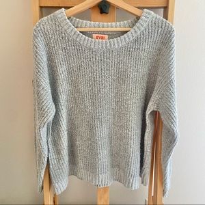 EVRI Gray Crewneck Knit Sweater